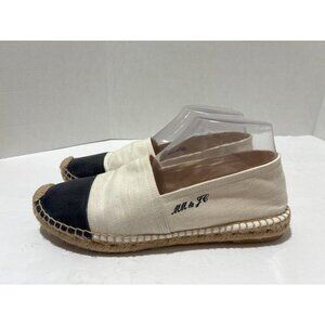 J.Crew limited-edition Marie Marot flat espadrilles cotton and leather size 8.5